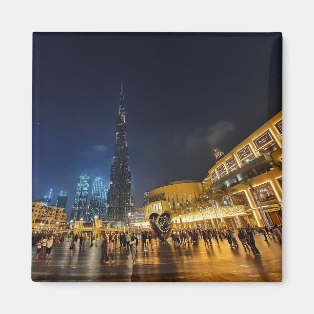 Futuristiskans arkitektur Burj Khalifa Magnet (Framsidan)