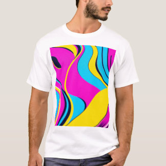 Futuristiskans geometriska Abstrakt T-shirt-design T Shirt