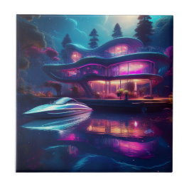 Futuristiskans hus i Sjö Kakelplatta