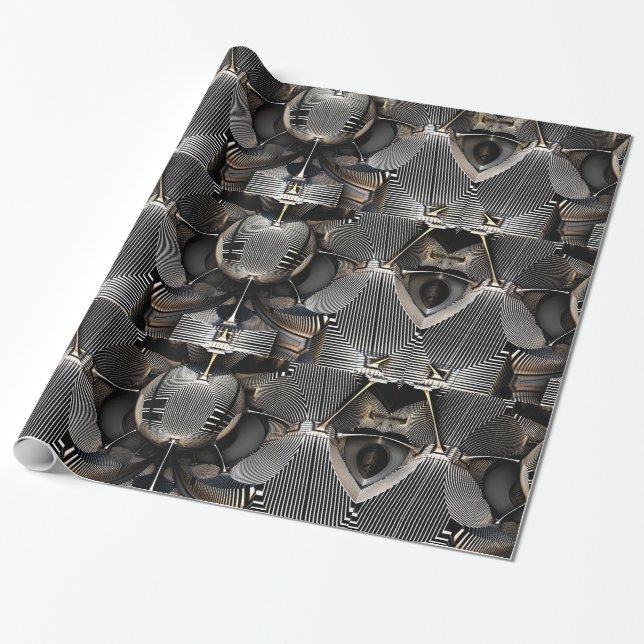 Futuristiskans stödrasterbakgrund presentpapper (Utrullad)