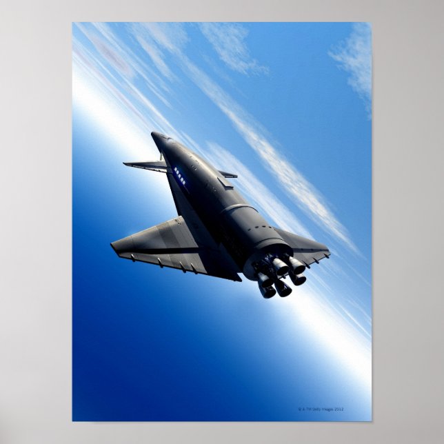 Futuristiskans utrymmesknapp poster (Framsidan)