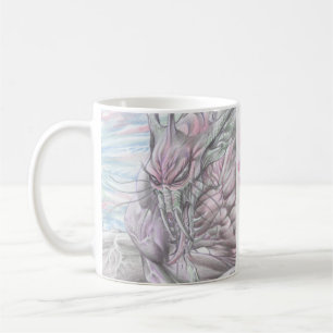 FuturistiskaSci-Fi för färg främmande gigantisk Kaffemugg