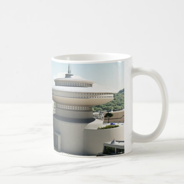 FuturistiskaSci-Fi townscape Kaffemugg (Höger)