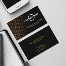 Futuristiskt diamantmönster | Personligt logotyp Visitkort