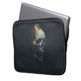 Futuristiskt kretskort skalle bärbar datorskydd laptop fodral