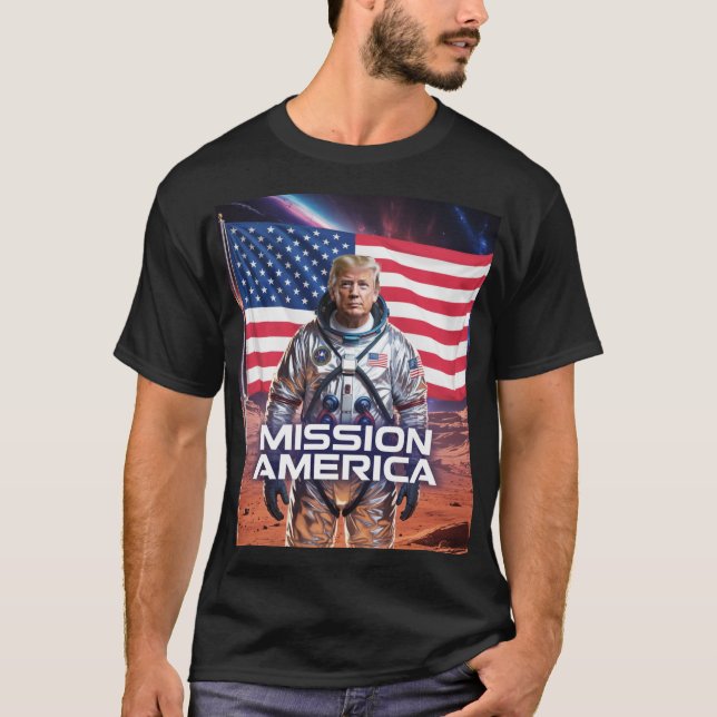 Futuristiskt rymdtema t shirt (Framsida)