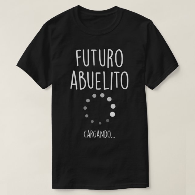 Futuro Abuelito Spanska Graviden Announcement Gra T Shirt (Design framsida)