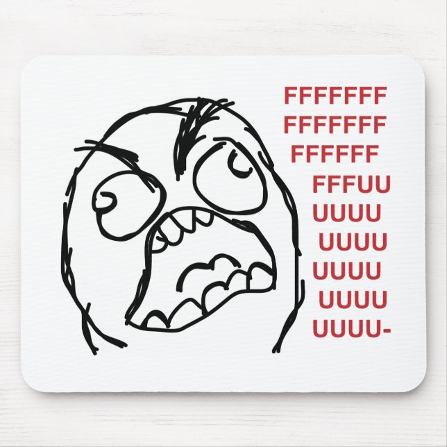 Fuuuu för ursinnegrabbfuuu musmatta (Framsidan)