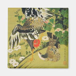 Fuyo Soukeizu Painting av Ito Jakuchu Magnet