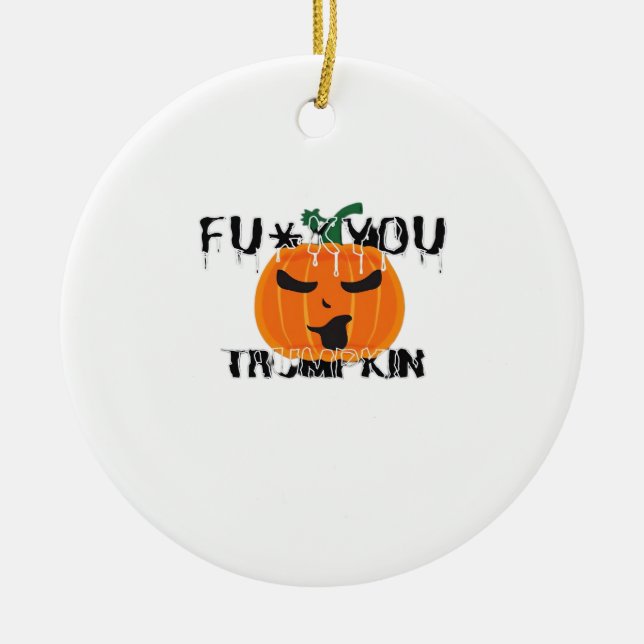 Fuyou Trumpkin V2 Classic Julgransprydnad Keramik (Framsidan)