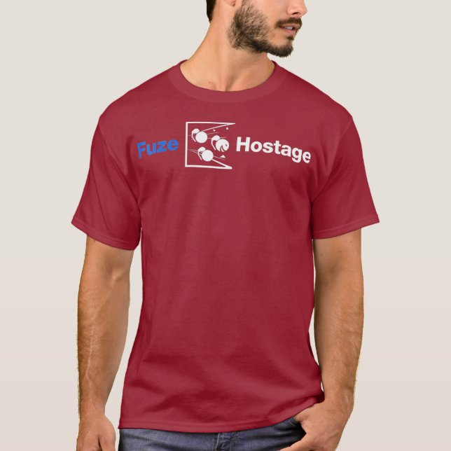 Fuze Hostage Funny Gaming T Shirt (Framsida)