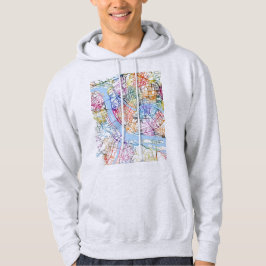 Fuzhou Kina Stadskarta Hoodie