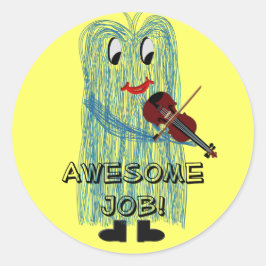 Fuzzy16inch, Fantastisk Job! Runt Klistermärke