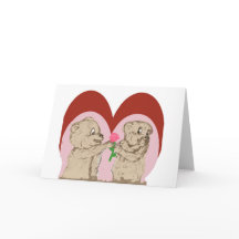 Fuzzy Bears Valentine Card