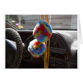 Fuzzy Dice Hälsningskort