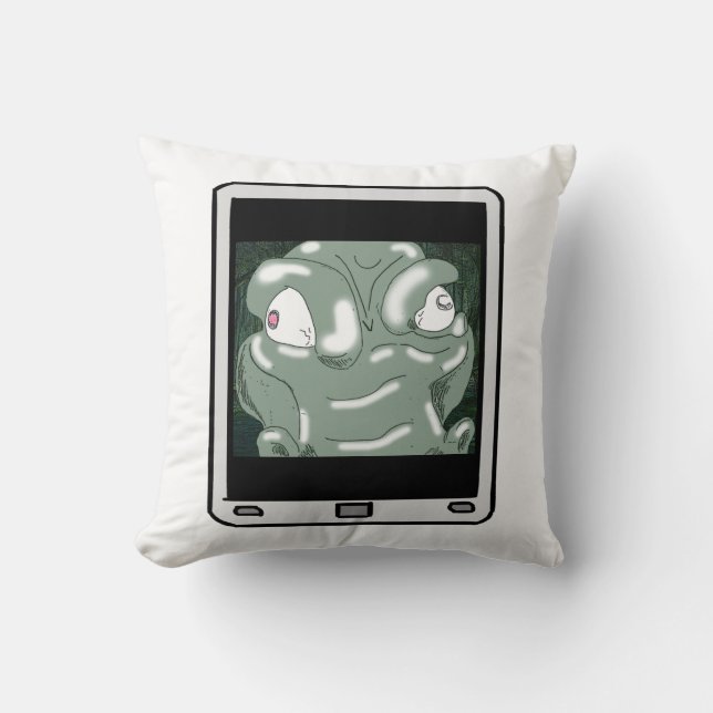 Fuzzy Express® Alligator Selfie Kudde (Framsida)