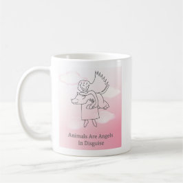 Fuzzy Express® Angel Hund Kaffemugg