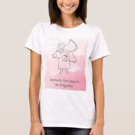 Fuzzy Express® Angel Hund T Shirt