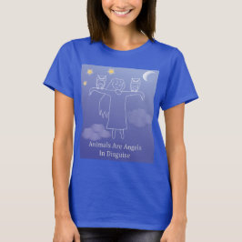 Fuzzy Express® Angel Uggla Blue T Shirt