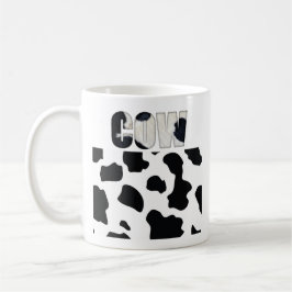 Fuzzy Express® Cow Animal Print Kaffemugg