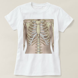 Fuzzy Express® Female Skeleton Anatomy T Shirt