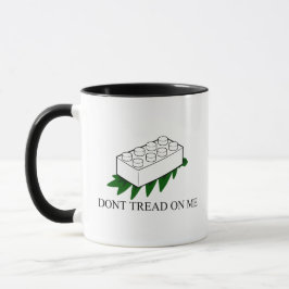 Fuzzy Express® Gadsden Flagga Brick Joke Black Whi Mugg