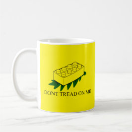 Fuzzy Express® Gadsden Flagga Brick Joke Gult Kaffemugg