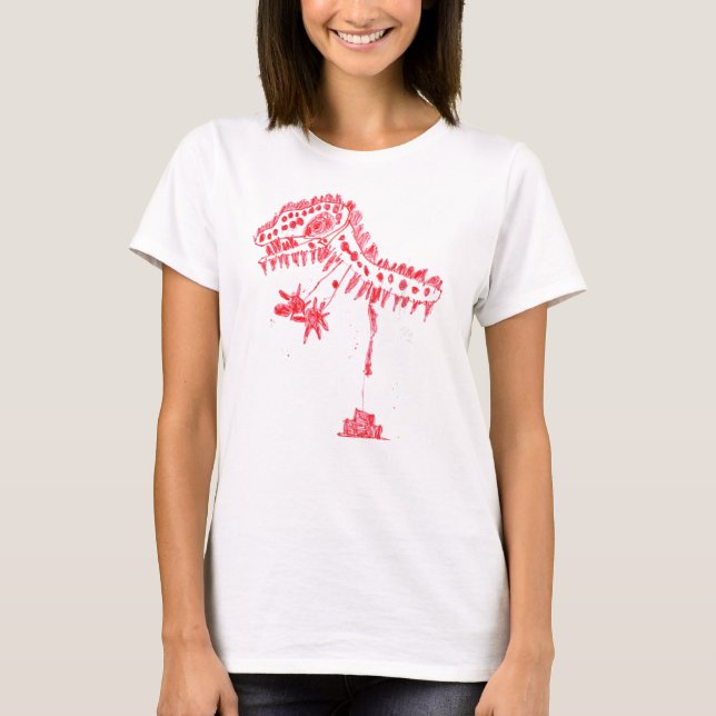 Fuzzy Express® Gzilla Big Boxer Woman T Shirt (Framsida)
