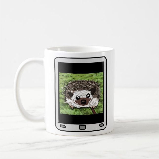 Fuzzy Express® Hedgehog Selfie Mugg (Vänster)