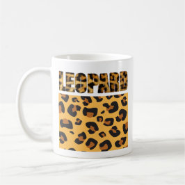 Fuzzy Express® Leopard Animal Print Kaffemugg