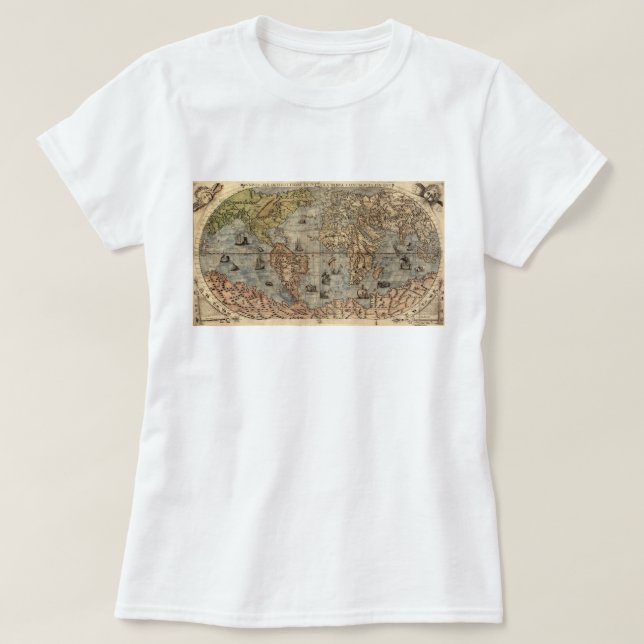 Fuzzy Express® Old Karta #2 T Shirt (Design framsida)
