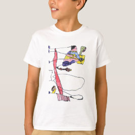 Fuzzy Express® Ops Gzilla Prova 2 vinklar Kid T Shirt