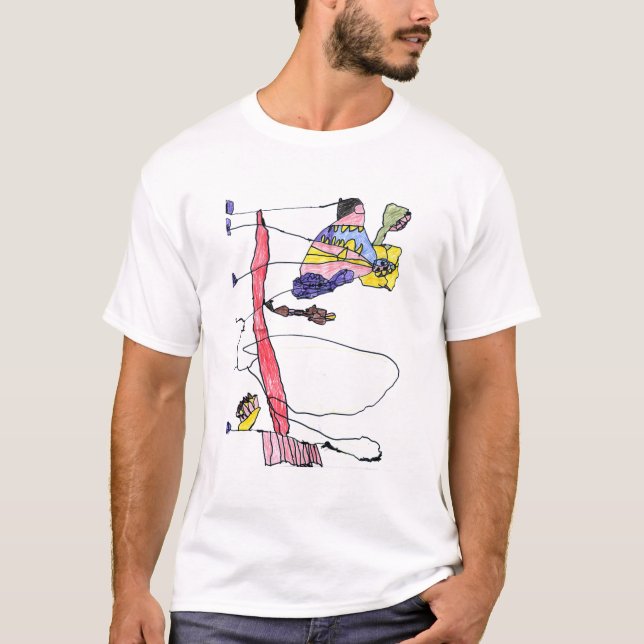 Fuzzy Express® Ops Gzilla Prova 2 vinklar T Shirt (Framsida)