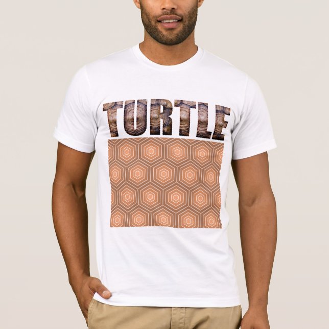 Fuzzy Express® Turtle Animal Print T Shirt (Framsida)