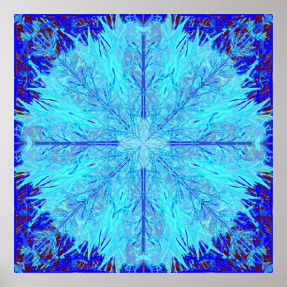 Fuzzy Flake 24x24-utskrift Poster