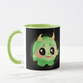 Fuzzy Friendly Monster Creature Mugg