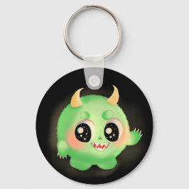 Fuzzy Friendly Monster Creature Nyckelring