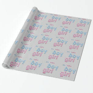 Fuzzy Girl & boy Presentpapper