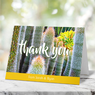 Fuzzy grönt cacti succulary Phoscript namn fold Tack Kort