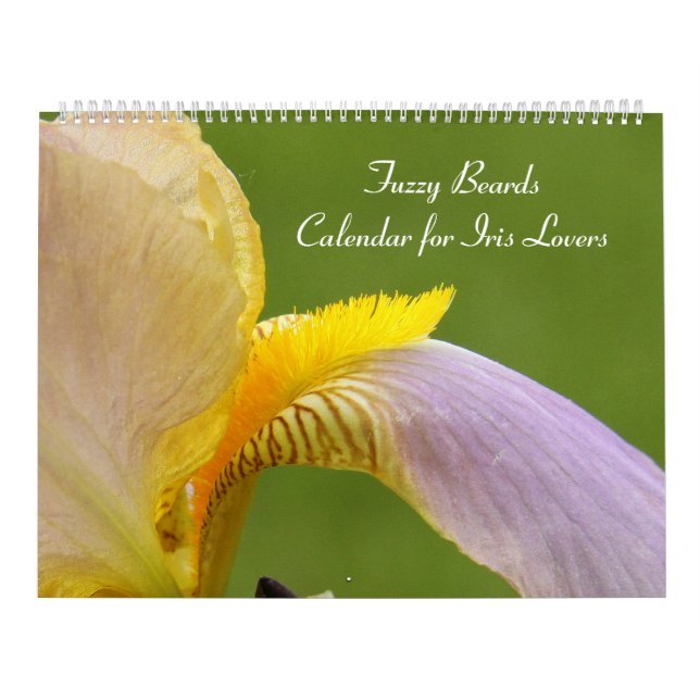 Fuzzy Iris Beards Flower Photograph Calendar Kalender (Omslag)