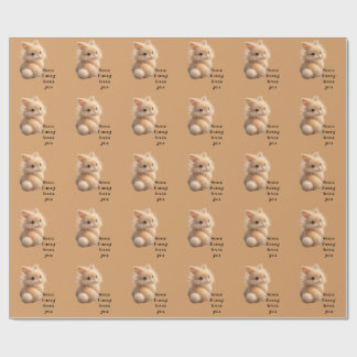 Fuzzy kanin: Någon kanin älskar dig Presentpapper