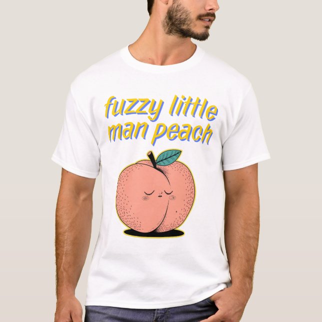 Fuzzy Little Man Peach - Movie-Inspired T Shirt (Framsida)