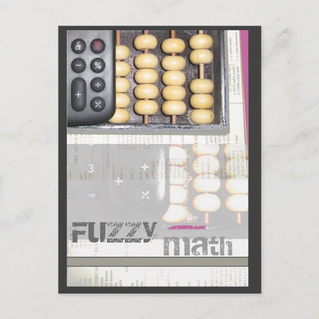 Fuzzy Math Vykort (Framsida)