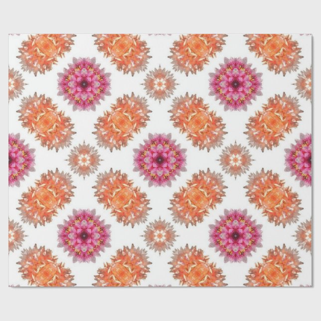 Fuzzy Orange och Red Presentpapper (Platt)