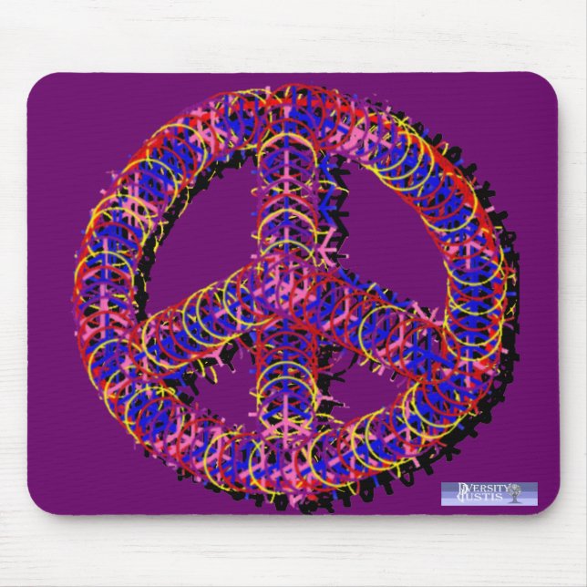 Fuzzy Peace Mousepad Musmatta (Framsidan)