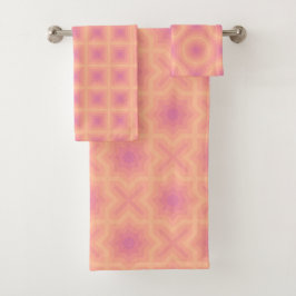 Fuzzy Peach Aurora Rosa Mönster