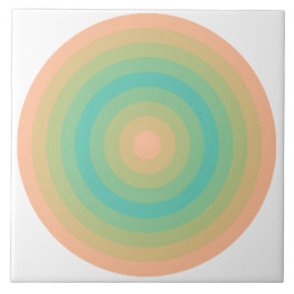 Fuzzy Peach Bermuda Circles Ceramic Tile Kakelplatta