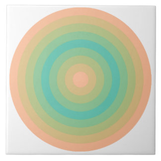 Fuzzy Peach Bermuda Circles Ceramic Tile Kakelplatta