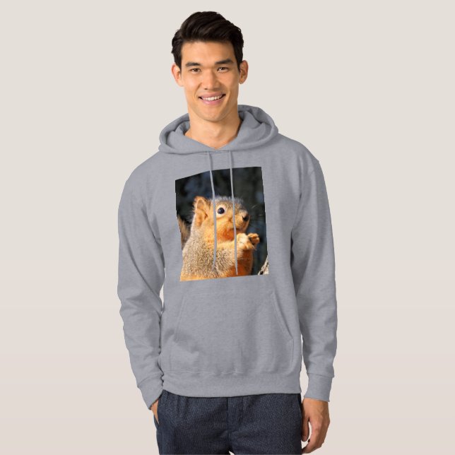 Fuzzy T-Shirt Hoodie (Hel framsida)