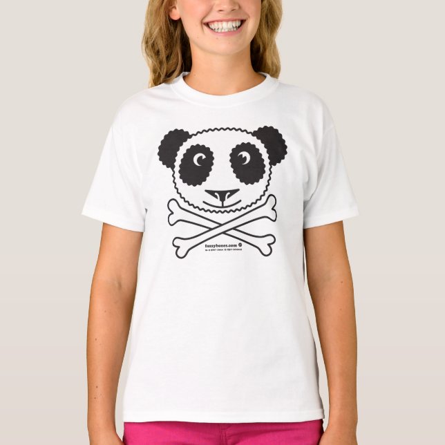 Fuzzybone™ Panda (Gong) Tee Shirt (Framsida)